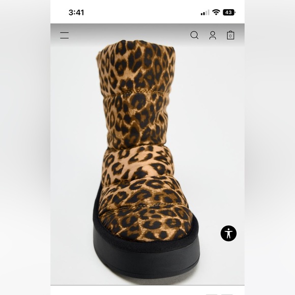 QUILTED EFFECT PLATFORM ANKLE BOOTS size 9 - Picture 4 of 7